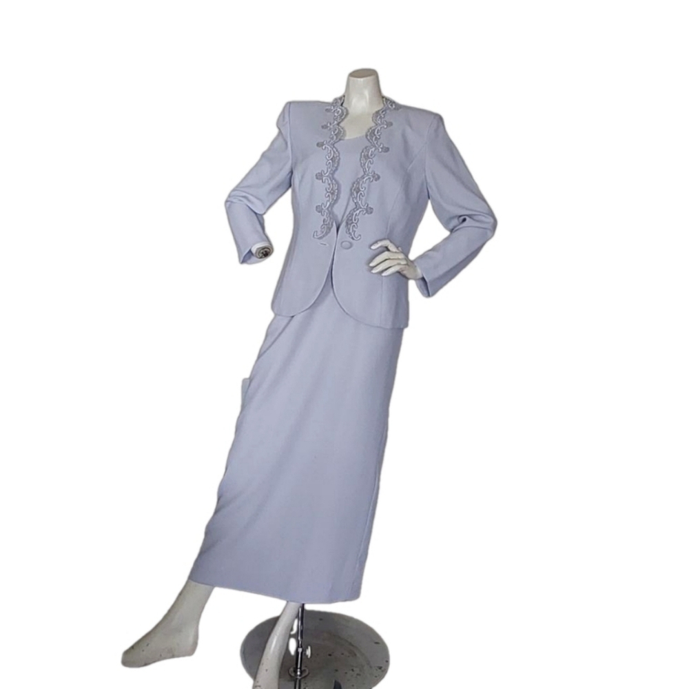 KAREN MILLER NEW YORK LAVENDER FORMAL‎ DRESS SIZE 12P